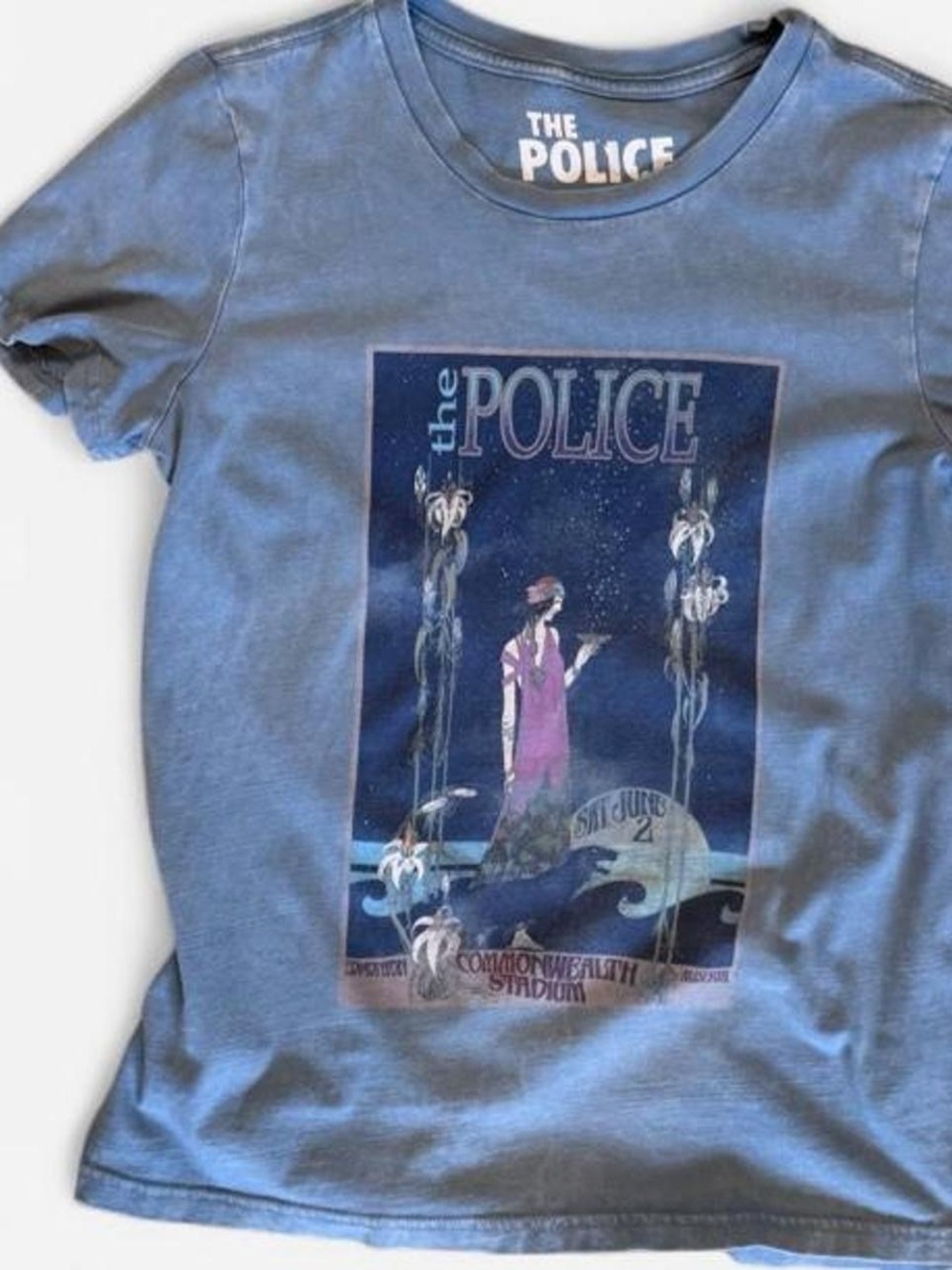 Lucky Brand The Police Synchronicity Tour Graphic Tee Women’s XS Blue